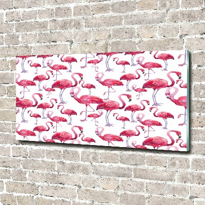 Acrylic print Flamingos