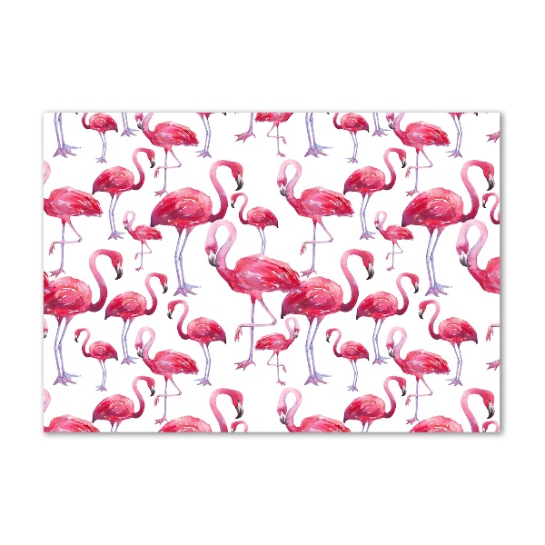 Acrylic print Flamingos