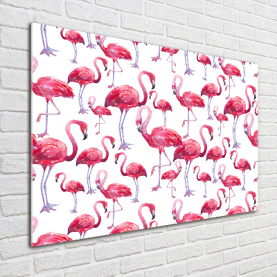 Acrylic print Flamingos