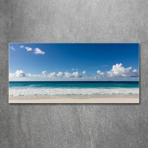 Print on acrylic Seychelles beach