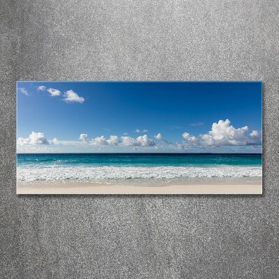 Print on acrylic Seychelles beach