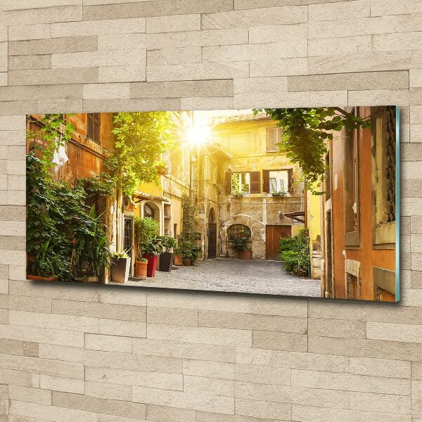 Acrylic wall art Italian streets