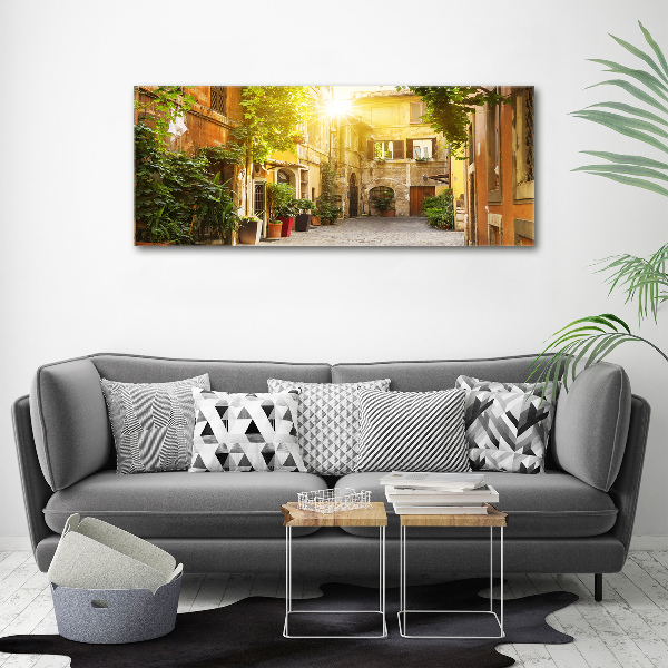 Acrylic wall art Italian streets