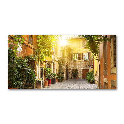 Acrylic wall art Italian streets