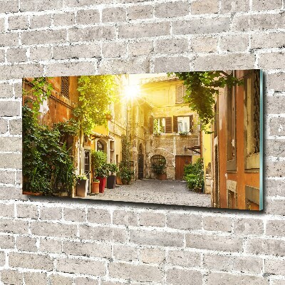 Acrylic wall art Italian streets