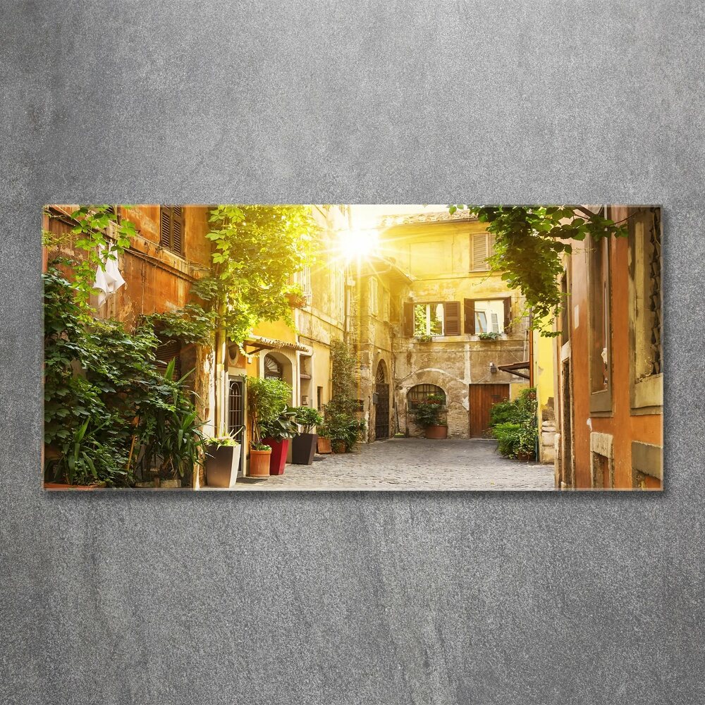 Acrylic wall art Italian streets