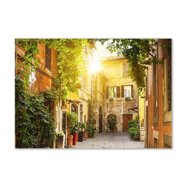 Acrylic wall art Italian streets