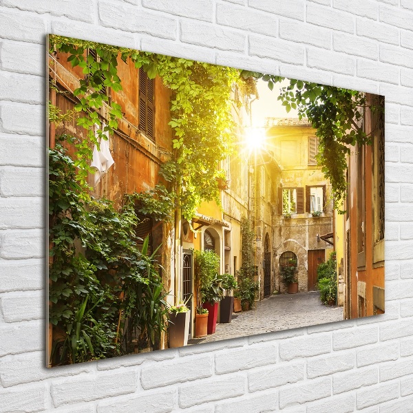 Acrylic wall art Italian streets