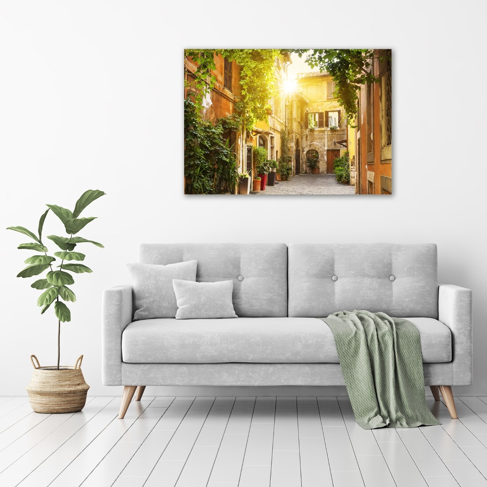 Acrylic wall art Italian streets