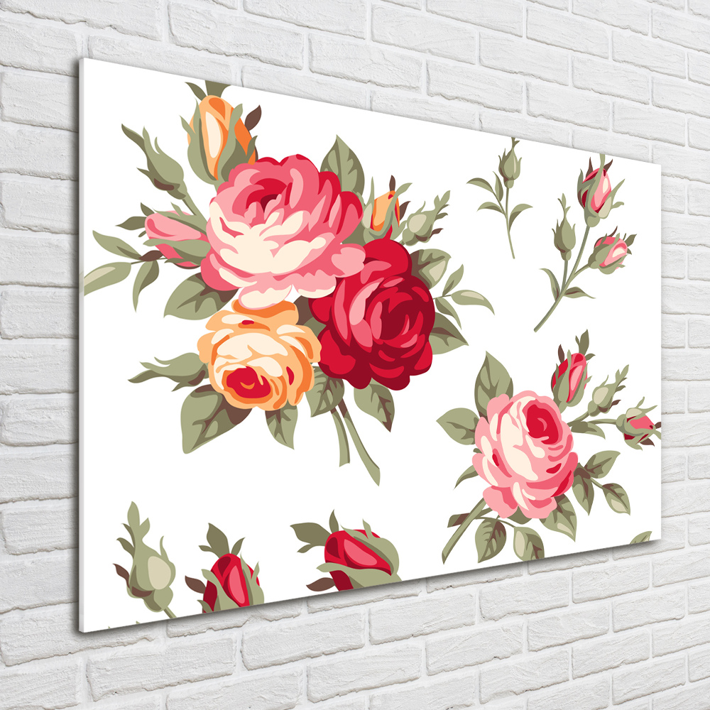 Wall art acrylic Roses