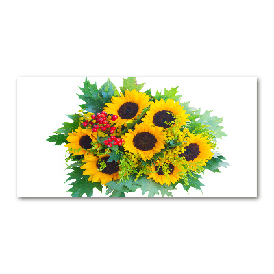 Wall art acrylic Bouquet of sunflowers