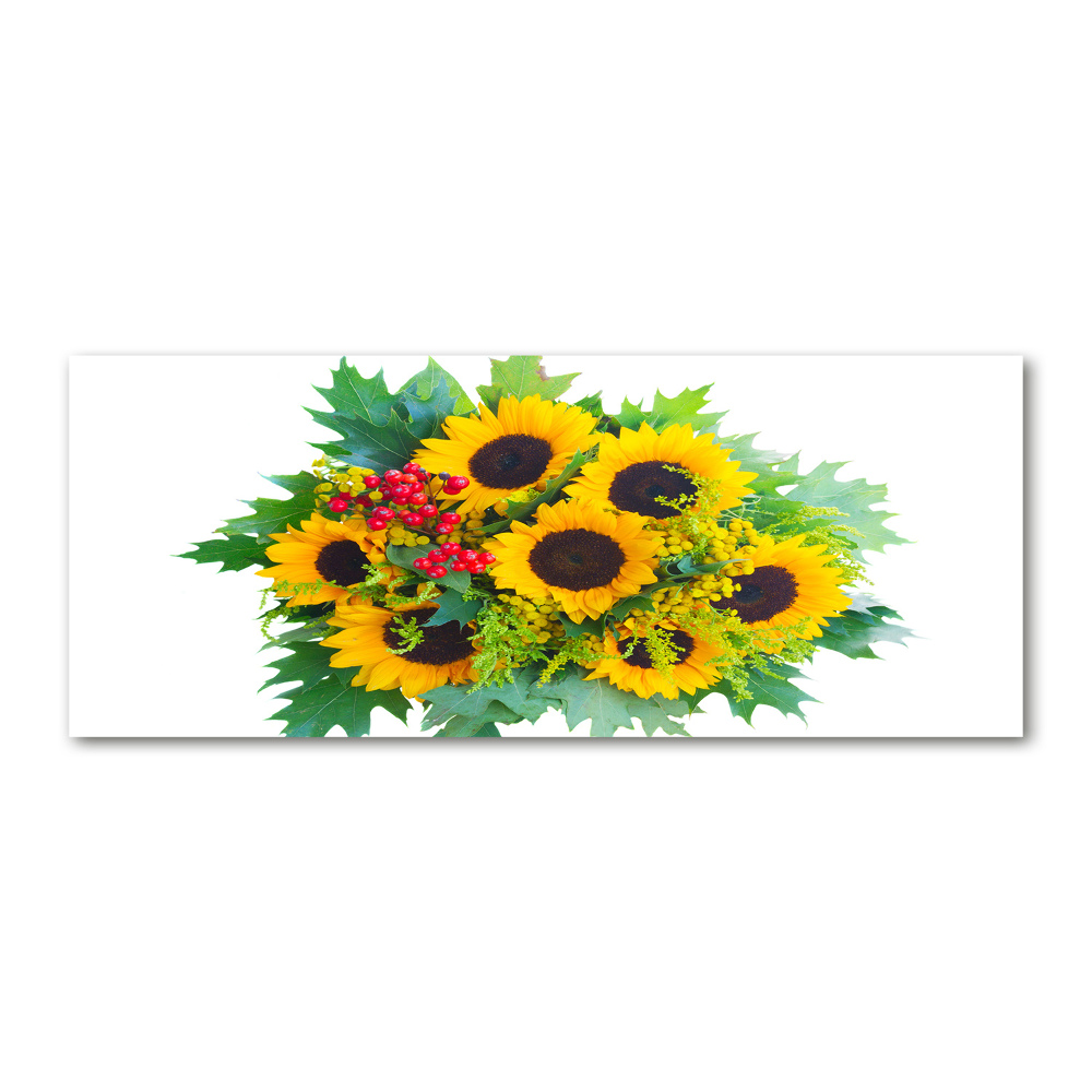 Wall art acrylic Bouquet of sunflowers