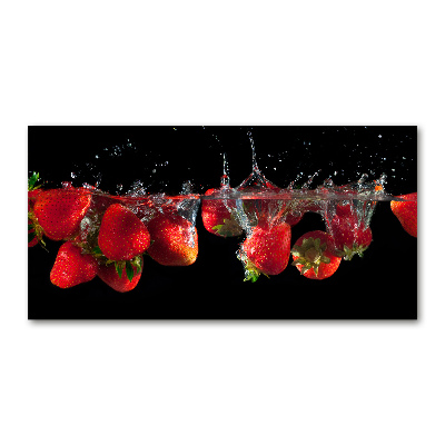 Acrylic wall art Strawberries under water