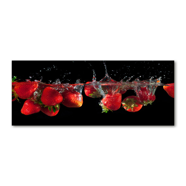 Acrylic wall art Strawberries under water