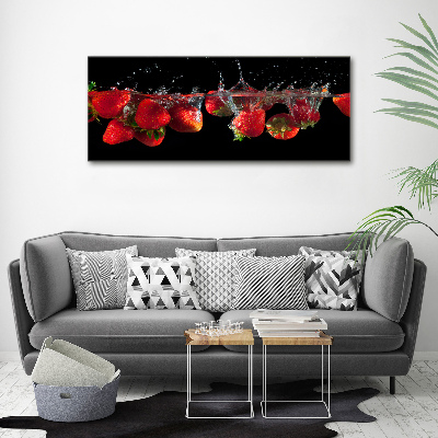 Acrylic wall art Strawberries under water