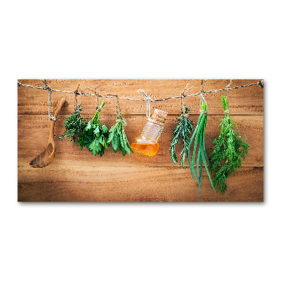 Print on acrylic Herbs on a string