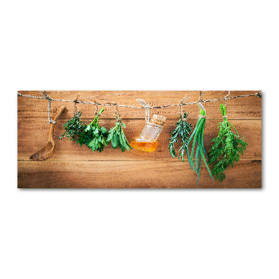 Print on acrylic Herbs on a string