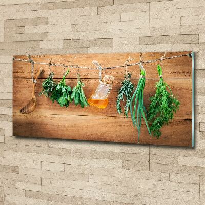 Print on acrylic Herbs on a string