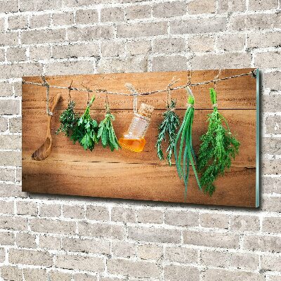 Print on acrylic Herbs on a string