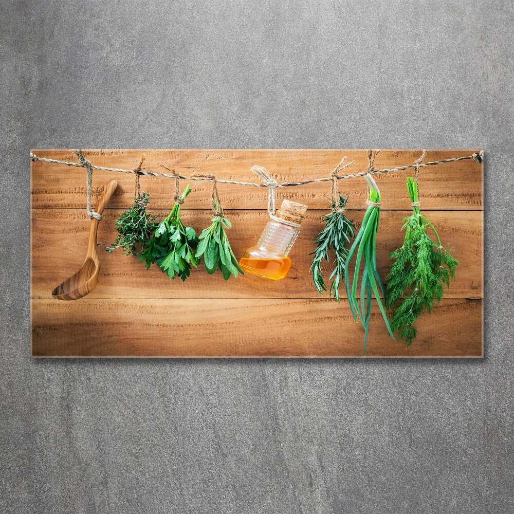 Print on acrylic Herbs on a string