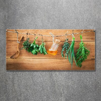 Print on acrylic Herbs on a string