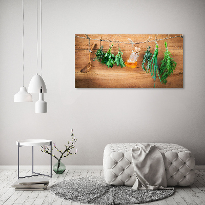 Print on acrylic Herbs on a string