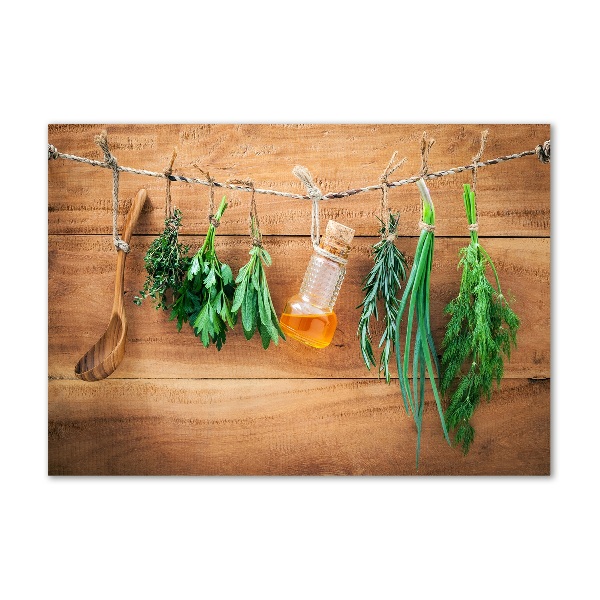 Print on acrylic Herbs on a string