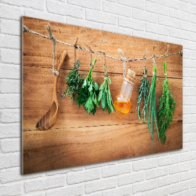 Print on acrylic Herbs on a string