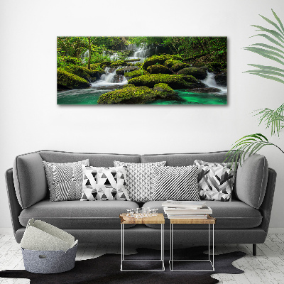 Wall art acrylic Waterfall in the forest