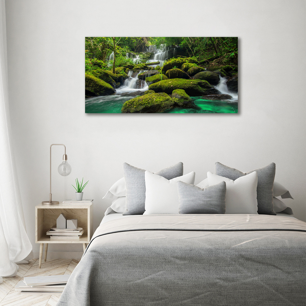 Wall art acrylic Waterfall in the forest