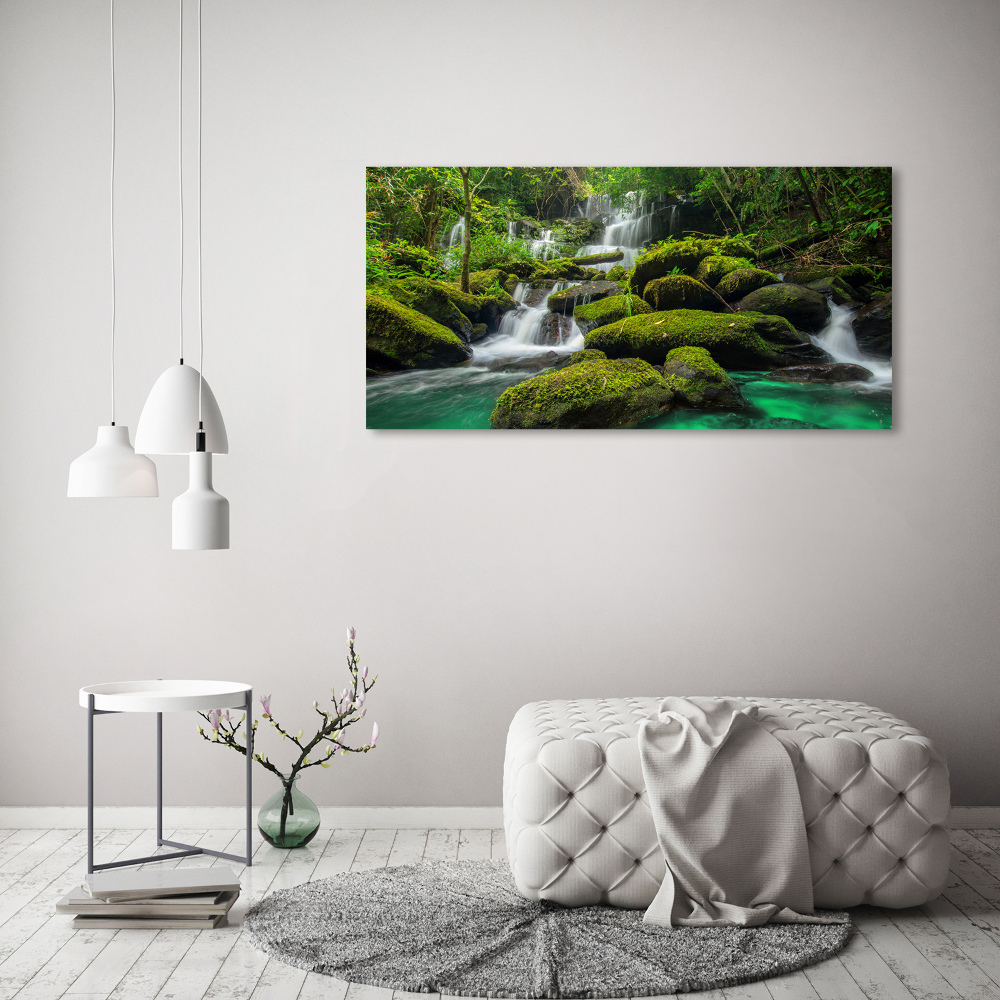 Wall art acrylic Waterfall in the forest