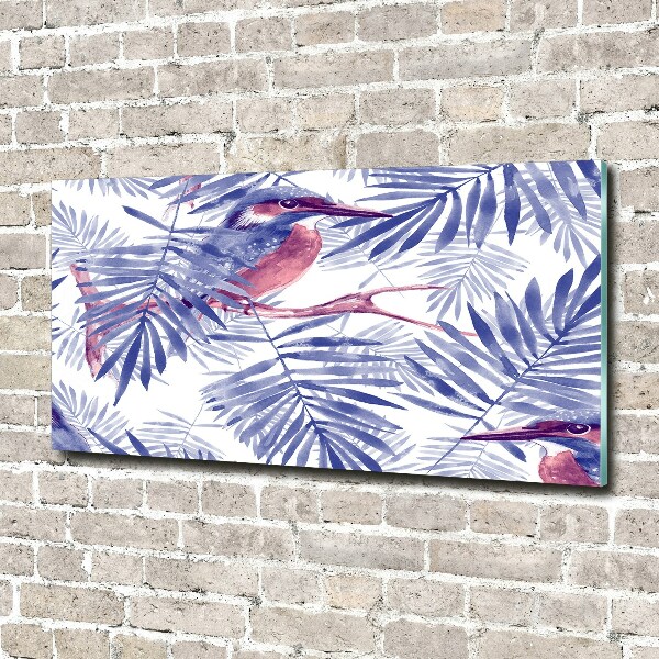 Acrylic print Plants and bird