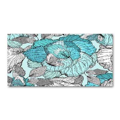 Print on acrylic Floral pattern