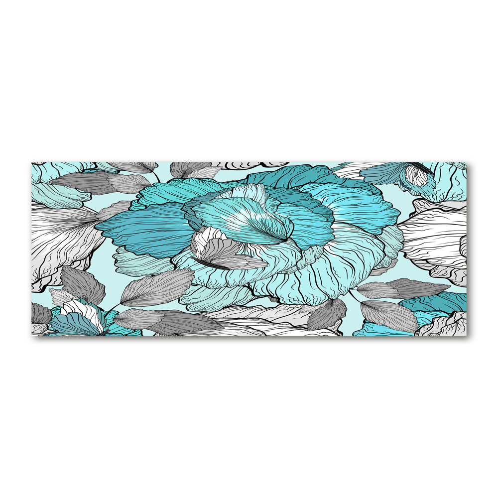 Print on acrylic Floral pattern