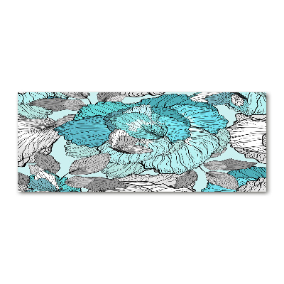 Print on acrylic Floral pattern