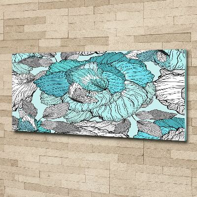 Print on acrylic Floral pattern