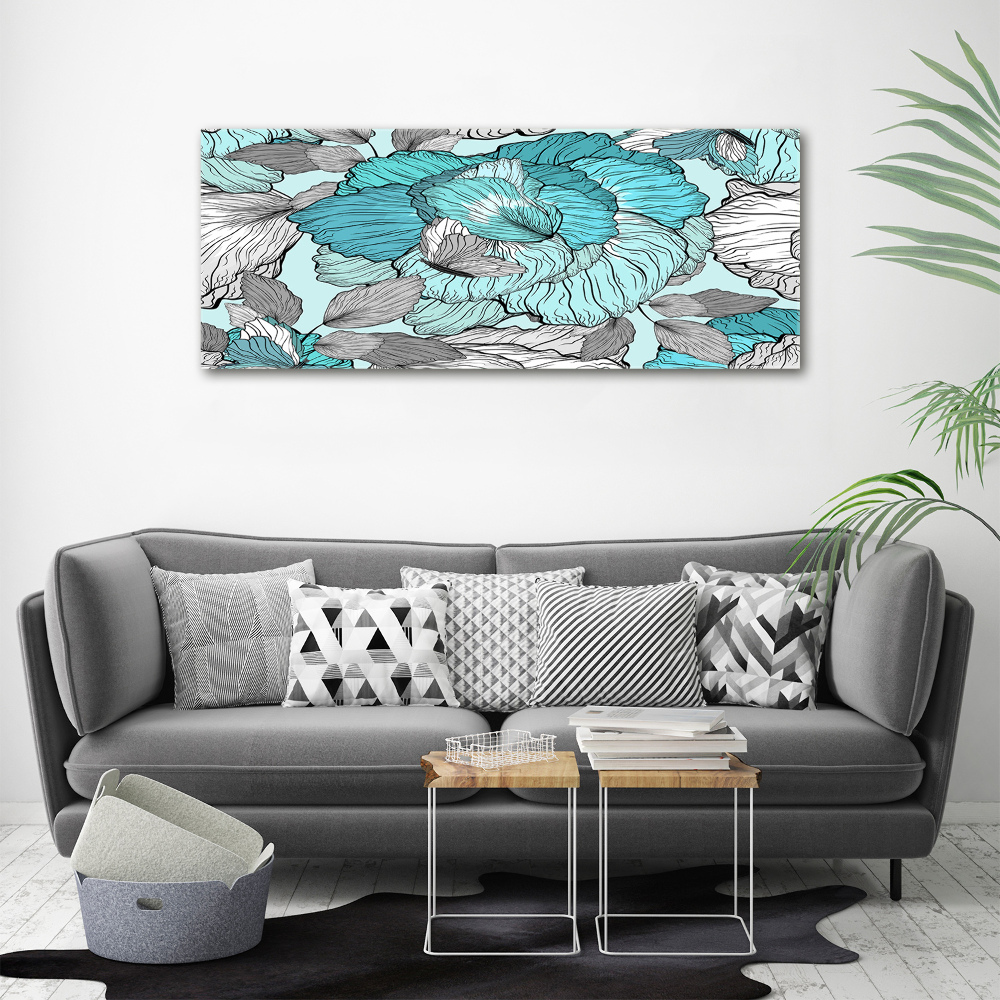 Print on acrylic Floral pattern