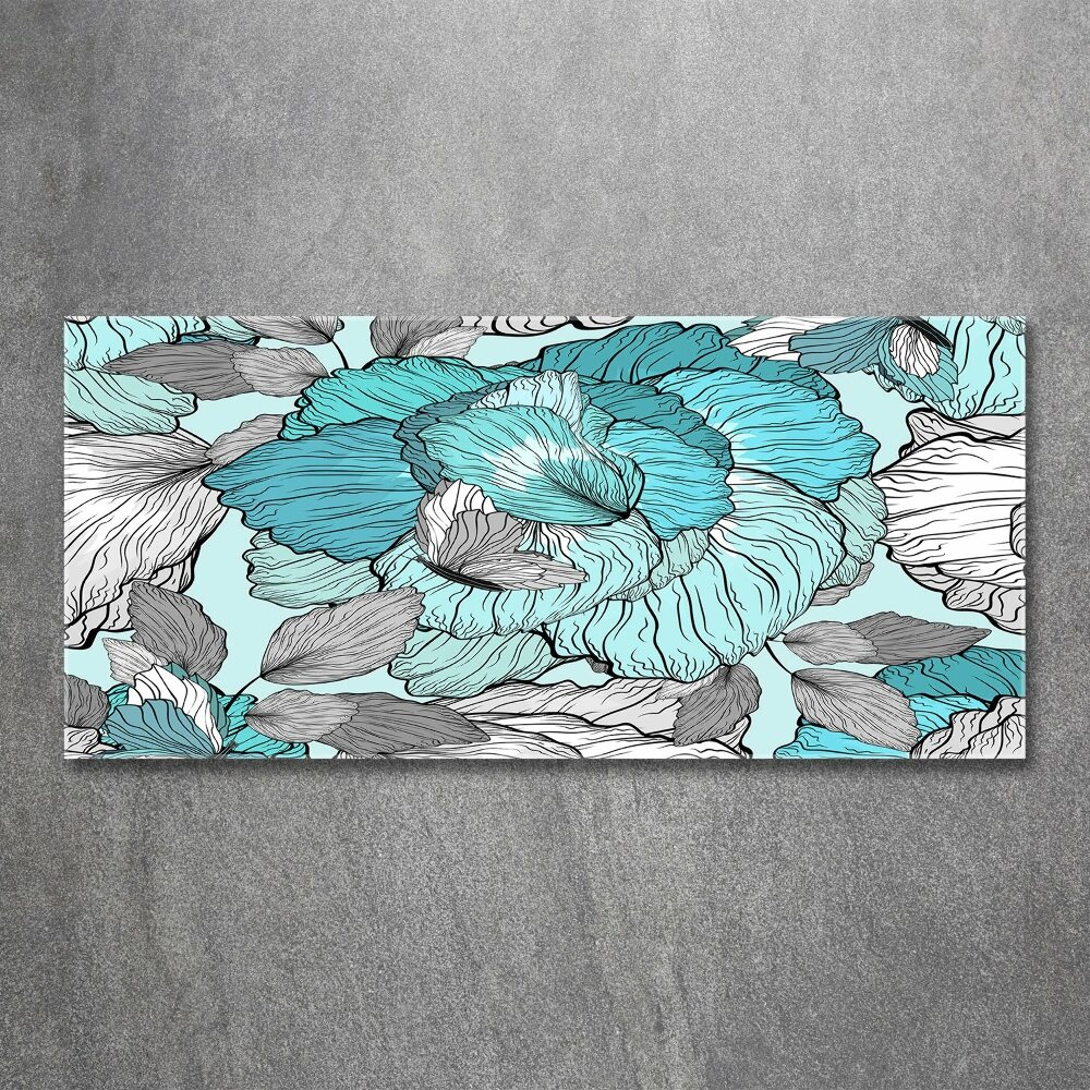 Print on acrylic Floral pattern