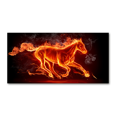 Print on acrylic Horse in flames