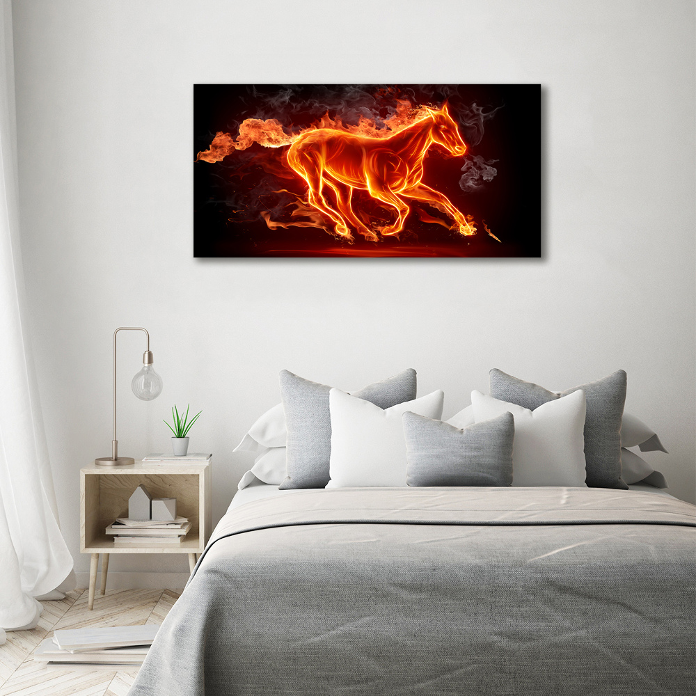 Print on acrylic Horse in flames