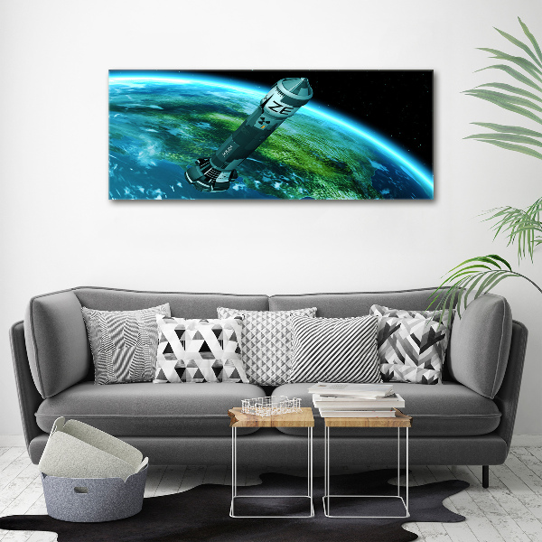 Acrylic print Nuclear rocket