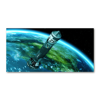 Acrylic print Nuclear rocket