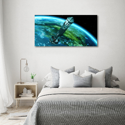 Acrylic print Nuclear rocket