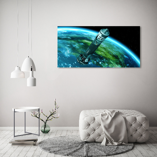 Acrylic print Nuclear rocket