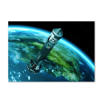 Acrylic print Nuclear rocket