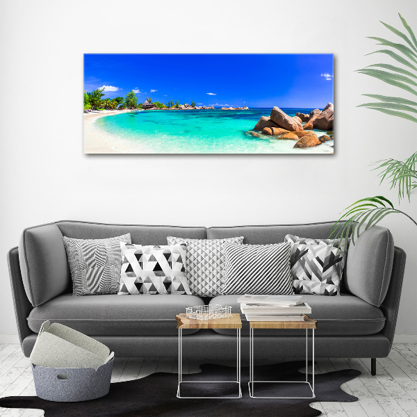 Print on acrylic Seychelles beach