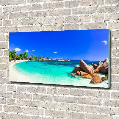 Print on acrylic Seychelles beach