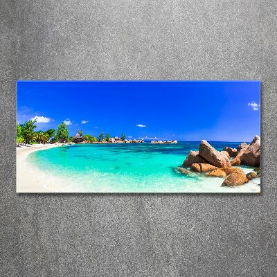 Print on acrylic Seychelles beach