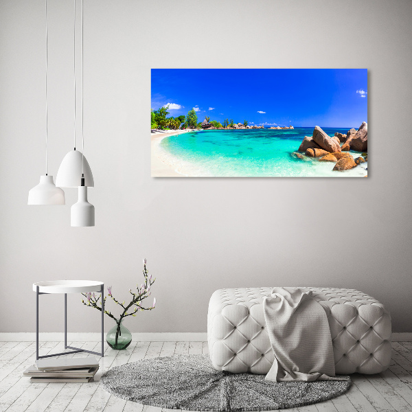 Print on acrylic Seychelles beach