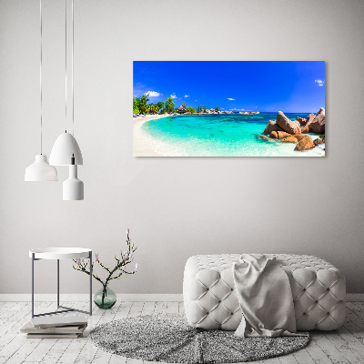 Print on acrylic Seychelles beach